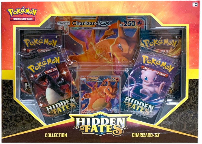 Pokémon Sun & Moon Hidden Fates Assorted Gx Box- Charizard