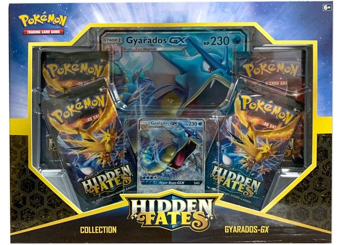 Pokémon Sun & Moon Hidden Fates Assorted Gx Box- Gyarados