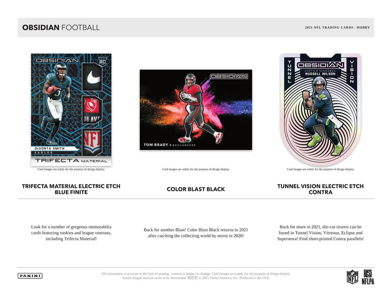 2021 Panini Obsidian Football Hobby Box Case | 12 Boxes