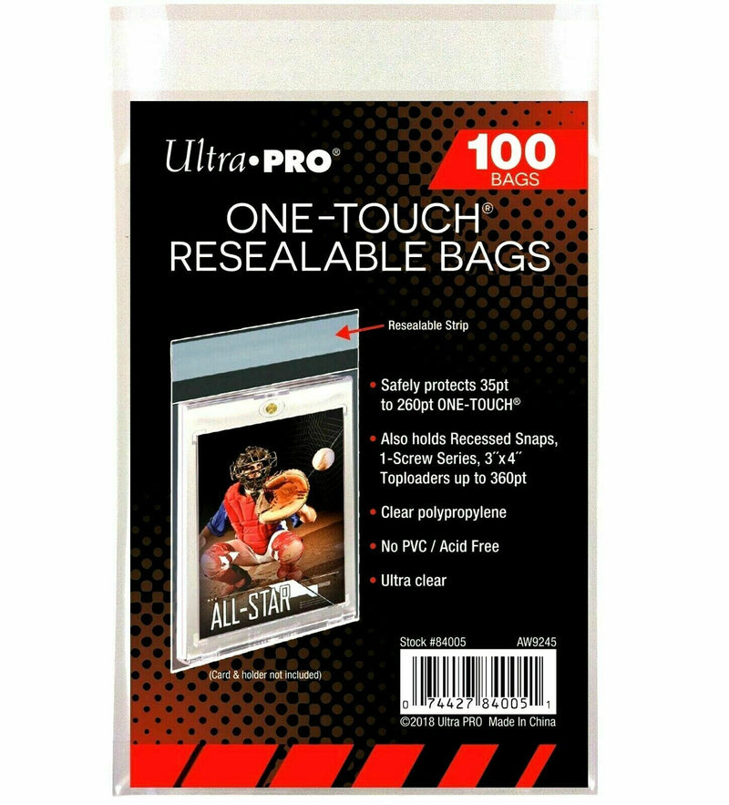 Ultra Pro One Touch Resealable Bags | 100 CT