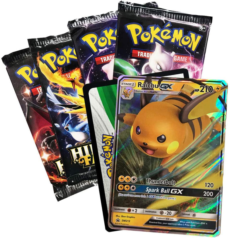 Pokémon Sun & Moon Hidden Fates Assorted Gx Box- Raichu + HIT KIT