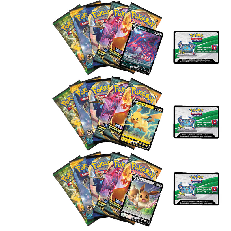 Pokémon TCG: V Powers Tin Set of 3