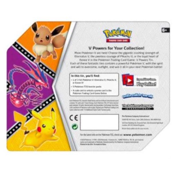 Pokémon TCG: V Powers Tin Set of 3
