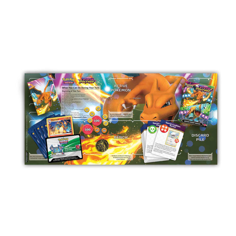 Pokémon TCG: Sword & Shield-Vivid Voltage Charizard Theme Deck Display Box (8 Theme Decks)