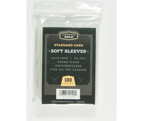 Cardboard Gold Standard Card Sleeves | 100 Pack