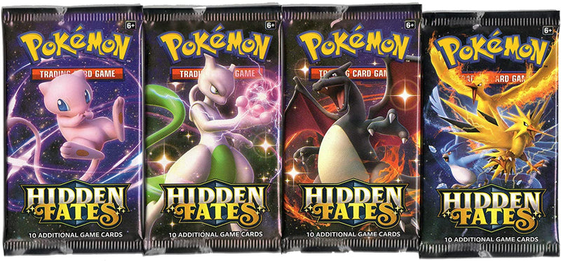 Pokemon Sun and Moon Hidden Fates Set of 3 Tins | Charizard + Gyarados + Raichu