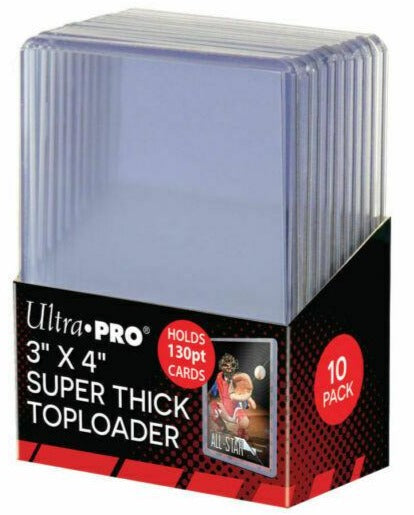 Ultra Pro 3" X 4" Clear 130pt Toploader